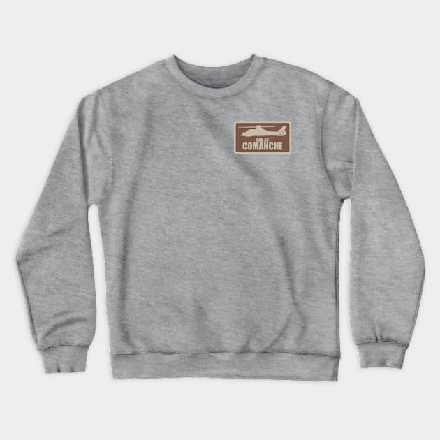 RAH-66 Comanche (Small logo - Desert Subdued) Crewneck Sweatshirt by TCP